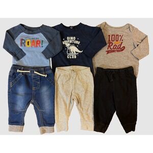 Baby Boy 3/6 Months Clothes Lot L/S Shirts Bodysuits Pants Outfits Rad Like Dad